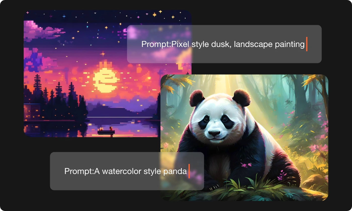 generate AI images of various art style using Picit.AI