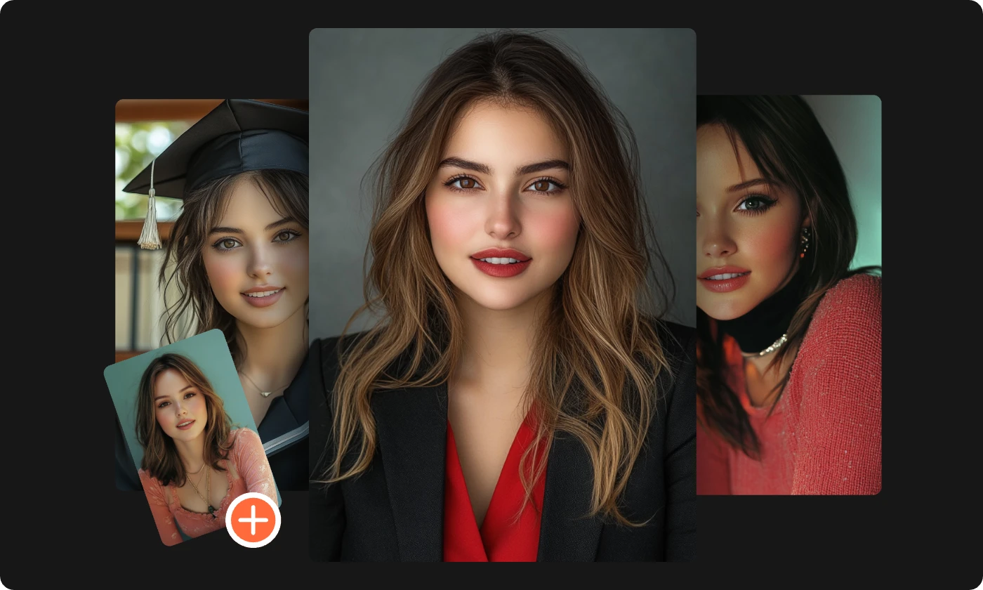 generate female portrait photos in various styles using Picit.AI